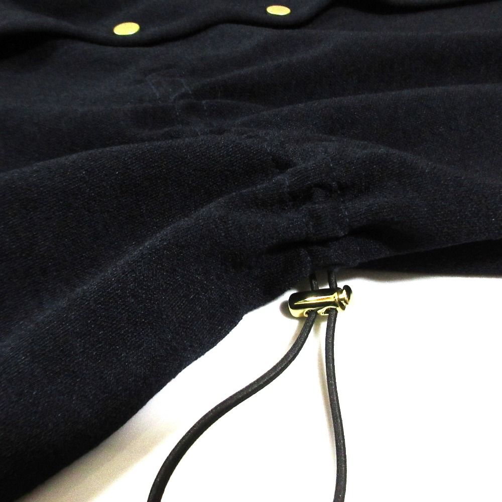 25AW GRACE CLASS グレースクラス ダブルクロス ジャージトップ ブラウス 0225342037 サイズ36 ネイビー レディース 古着