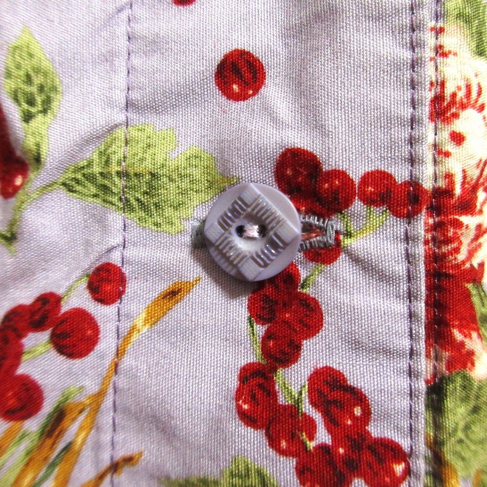 KANEKO ISAO カネコイサオ フラワープリント ピコリボン フ ワンピース パープル レディース 古着