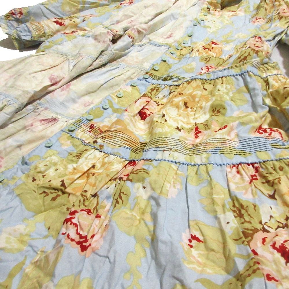 ロングワンピース ブルー