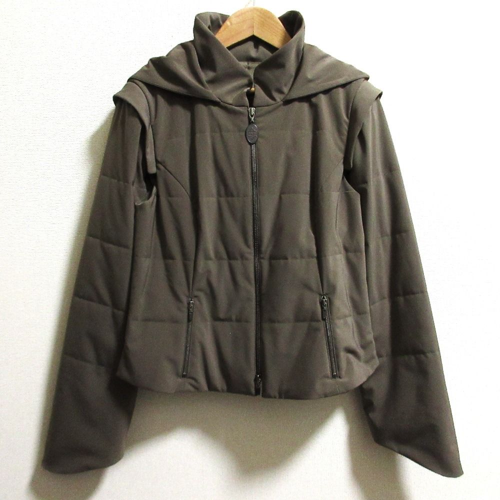 FOXEY NEW YORK フォクシーニューヨーク 2WAY RAINY CUSHION ジャケット 30904 サイズ42 カーキ レディース 古着