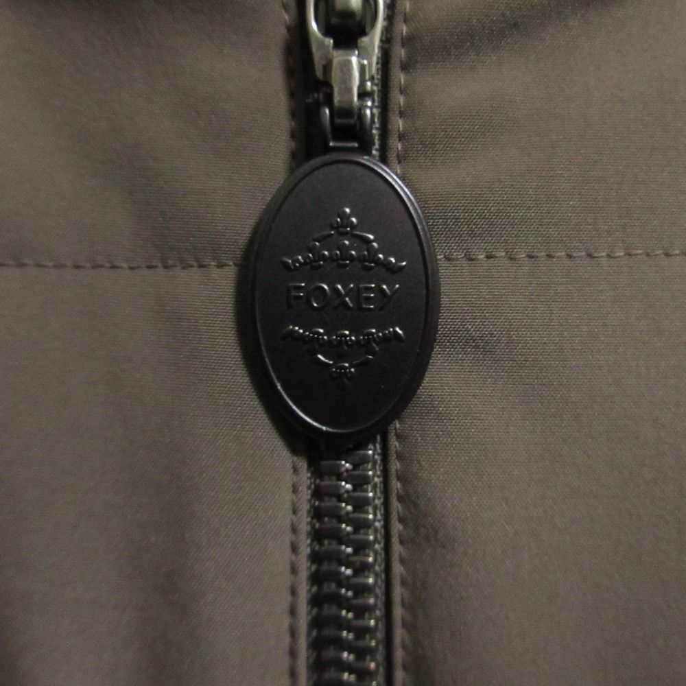FOXEY NEW YORK フォクシーニューヨーク 2WAY RAINY CUSHION ジャケット 30904 サイズ42 カーキ レディース 古着