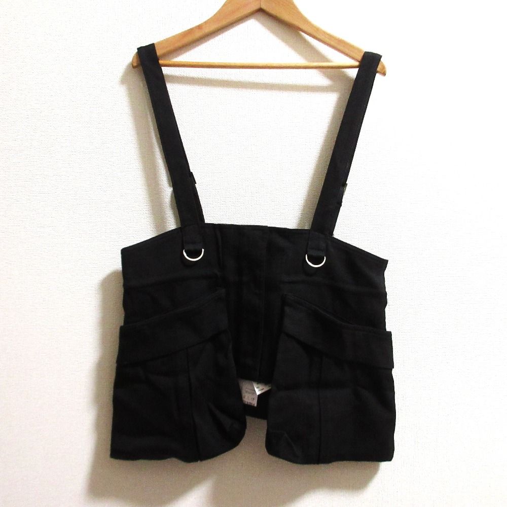 25SS UN3D. アンスリード CORSET DETAIL TOP コルセットディテールベルト 522521000101 サイズF ブラック レディース 古着