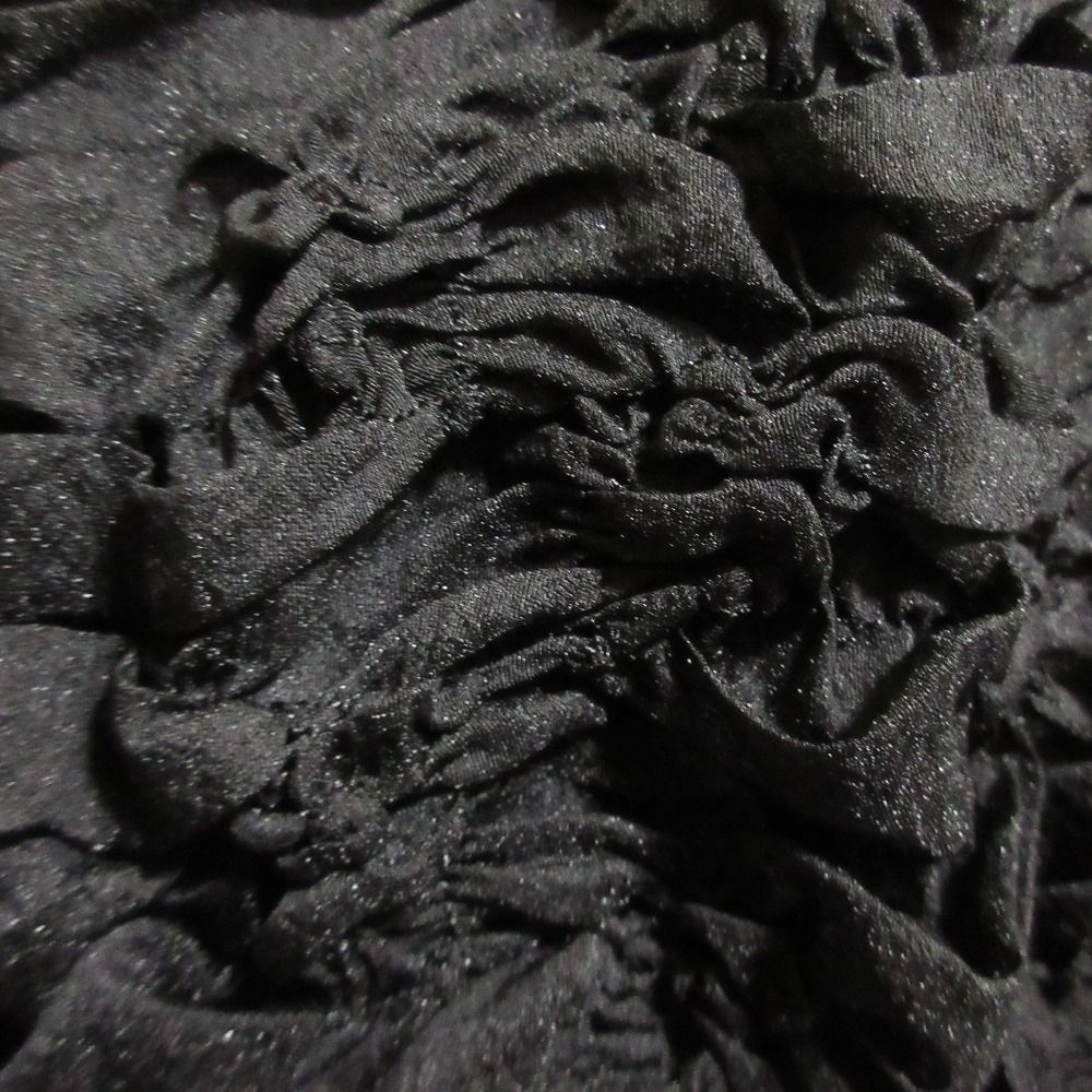 25SS GRACE CONTINENTAL グレースコンチネンタル シャーリングトップ ブラウス 0125241124 サイズ36 ブラック レディース 古着