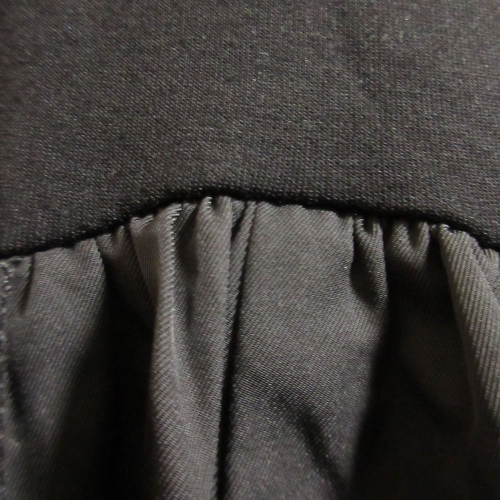 25 AW UN 3 D. アンスリード カーブライン タック ノースリーブ ワンピース サイズ38 ブラック レディース 古着