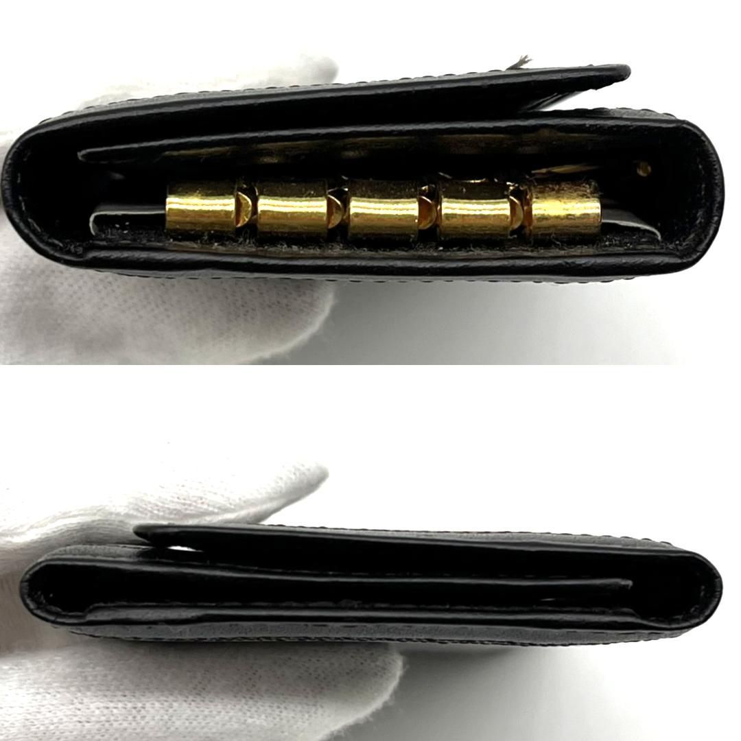 YSL イヴサンローラン レザー キーケース 4連 ブラック Yves Saint