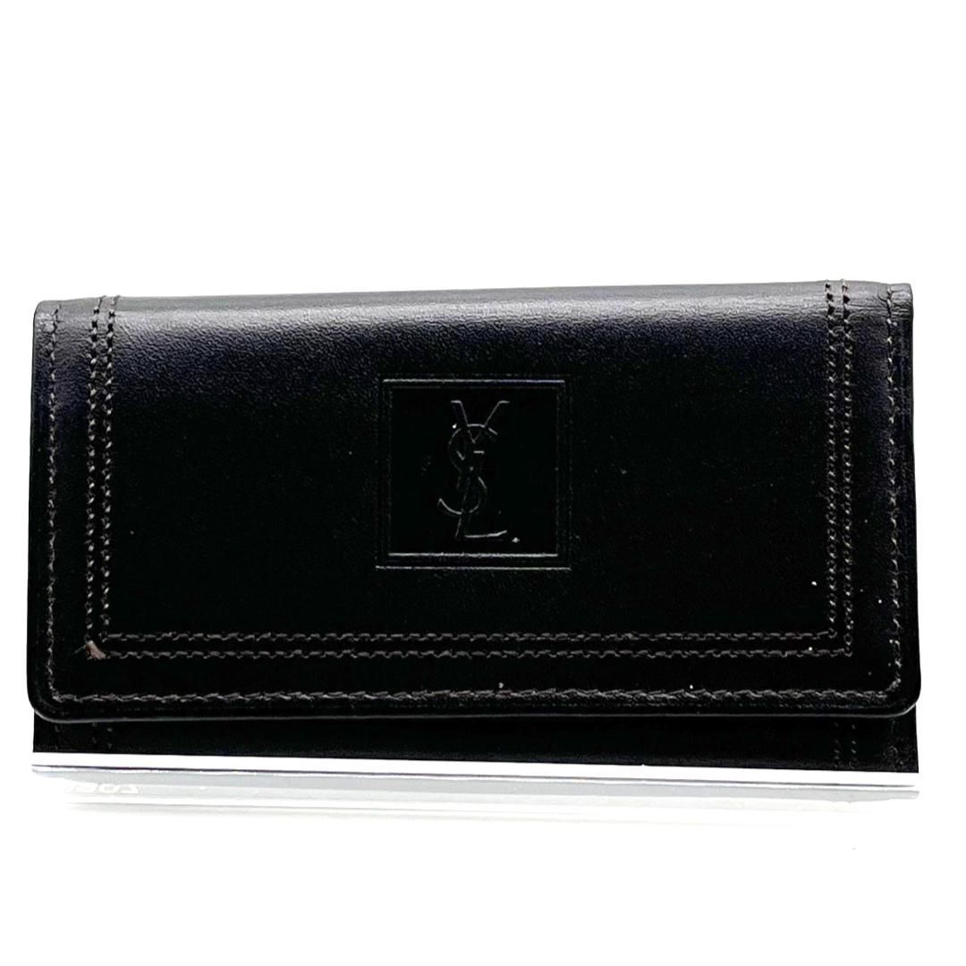 YSL イヴサンローラン レザー キーケース 4連 ブラック Yves Saint