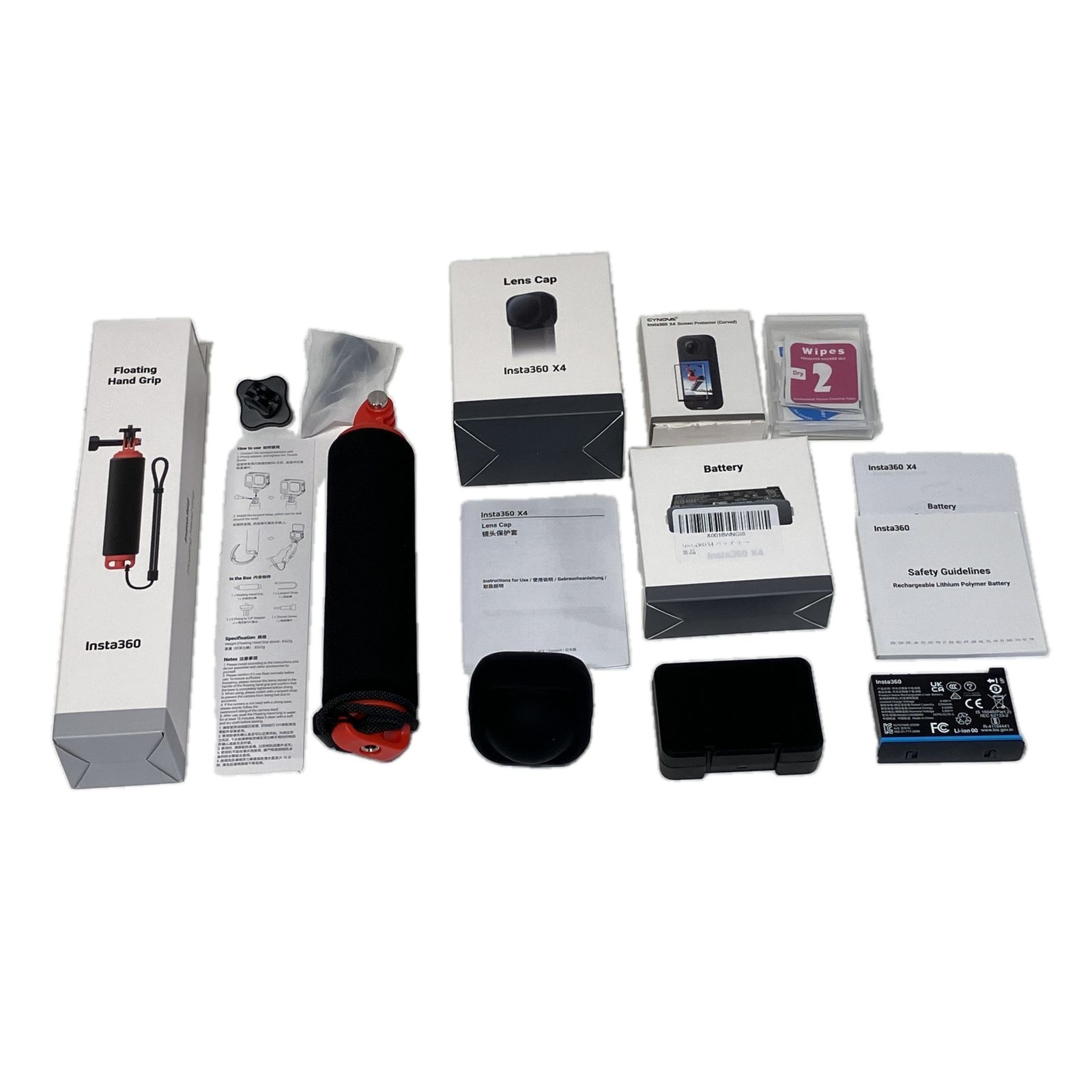 Insta360 X4 CINSABMA インスタ 8K 360度 アクション カメラ ハンド グリップ 付き 撮影 機器 F10578974