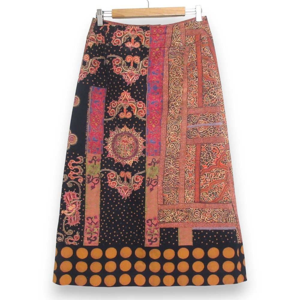 良品 ISSEY MIYAKE イッセイミヤケ ペイズリー柄 ストレッチ ロング