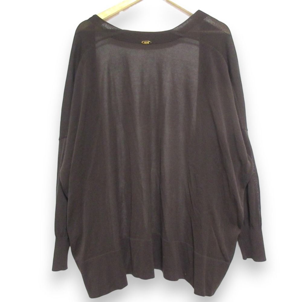 25SS Deuxieme Classe ドゥーズィエムクラス shake code ショート カーディガン ブラウン レディース 古着