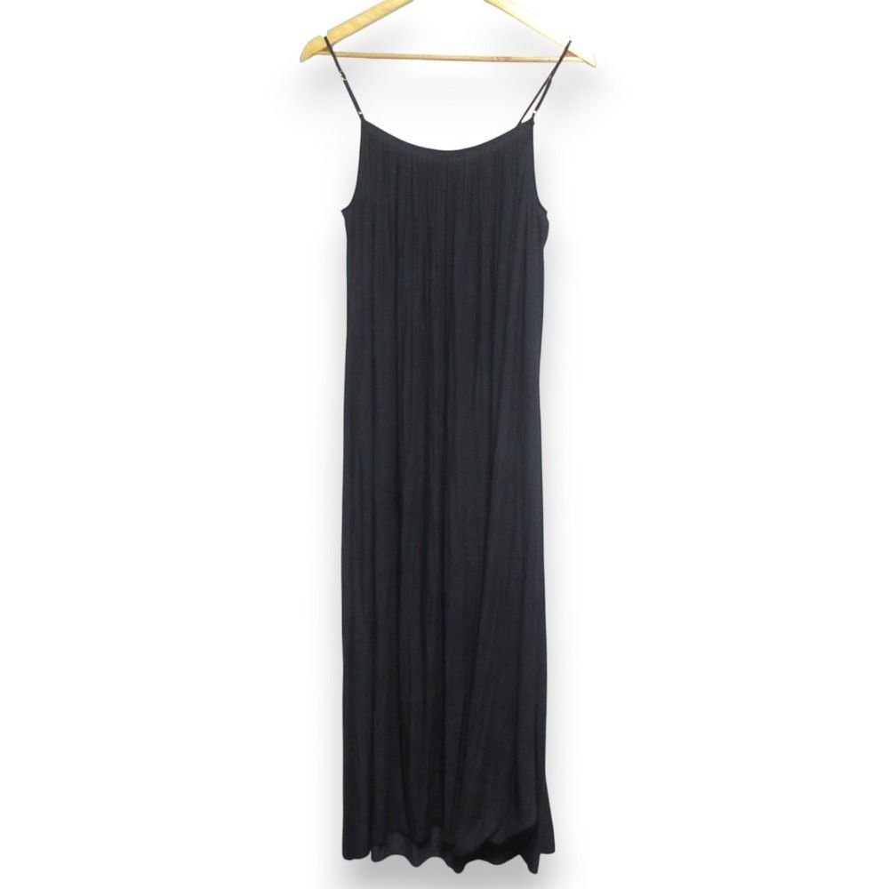 24 SS I LIKE. エブリデイアイライク ドゥーズィエムクラス Camisole Dress キャミソールワンピース サイズ38 ブラック レディース 古着