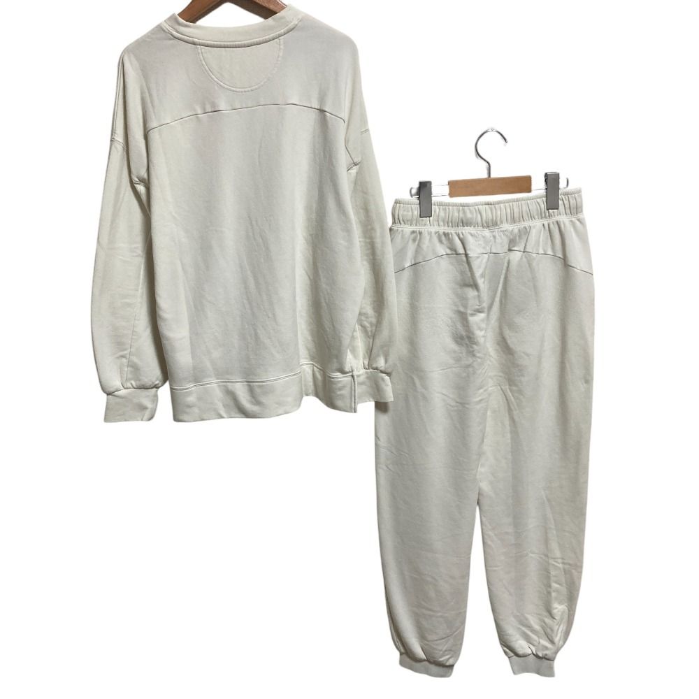TENTIAL テンシャル BAKUNE バクネ スウェット 上下セット 疲労回復 パジャマ ルームウェア リカバリーウェア M オフホワイト レディース 古着