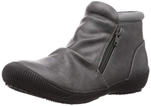 エンチャンテッド レイン サイドジップレインショートブーツ 19245 レディース グレー 23.5