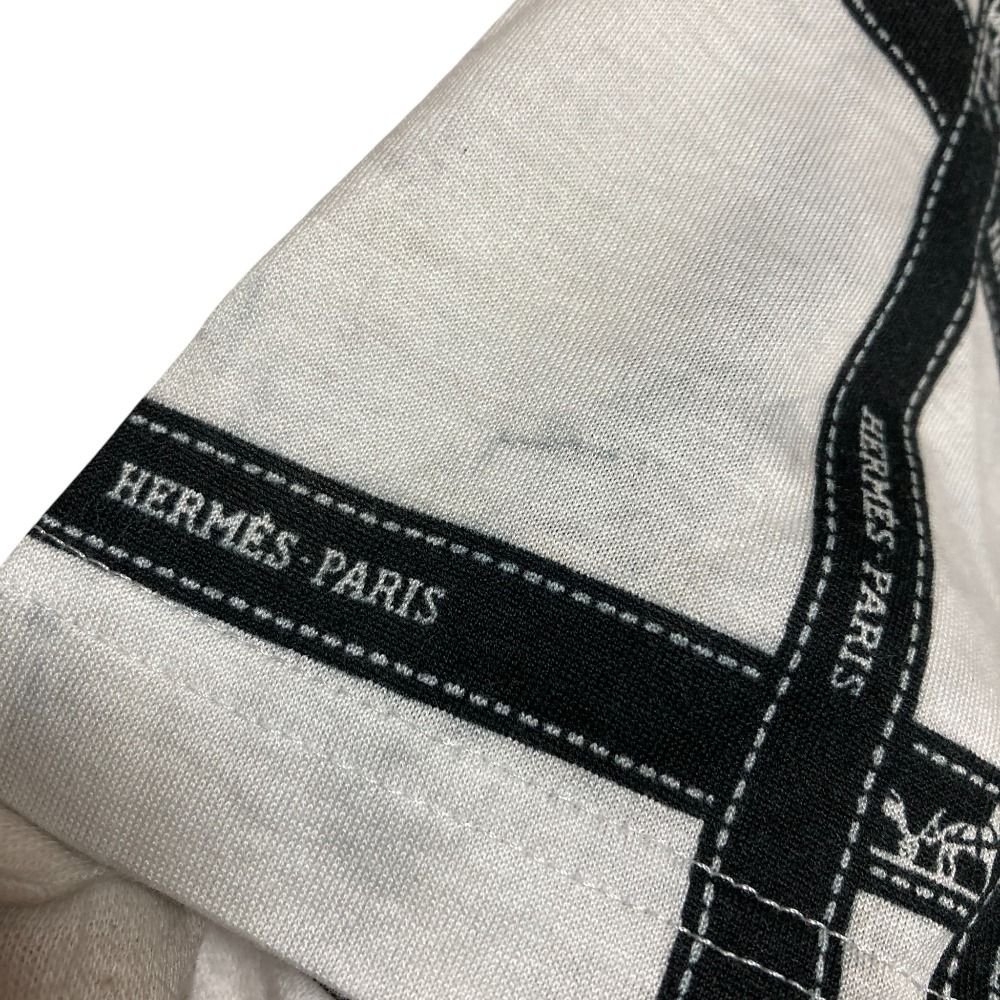 HERMES エルメス マルジェラ期 ボルデュック リボンプリント 半袖