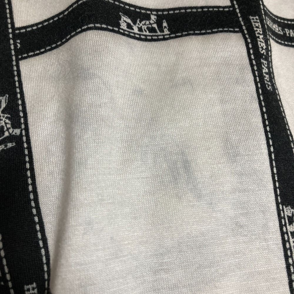エルメス HERMES マルジェラ期 Tシャツ 半袖 リボン テープ柄 HERMES エルメス リボンテープ柄 ロゴ Tシャツ - メルカリ
