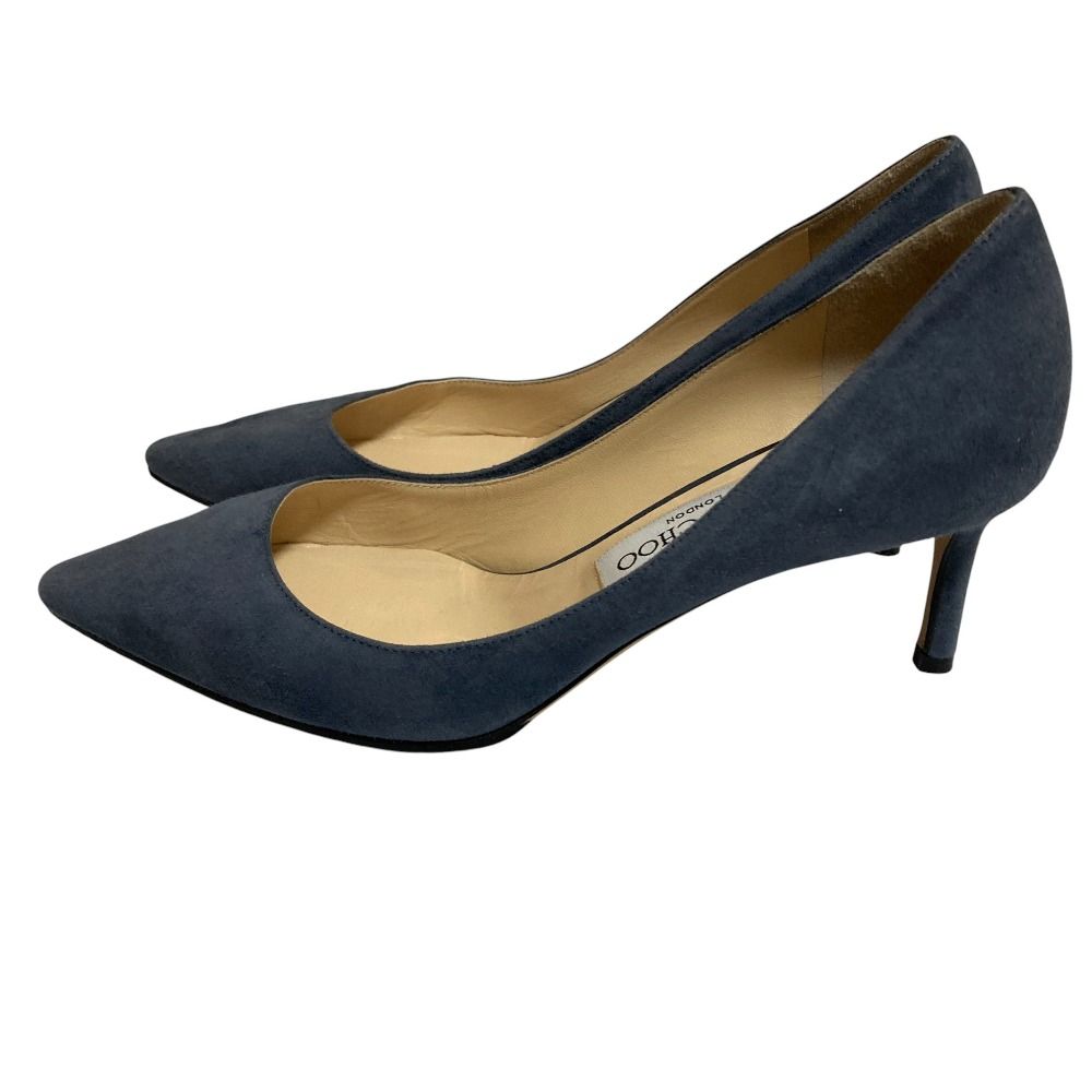 スウェードパンプス