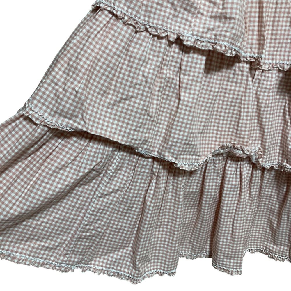 良品 WONDERFUL WORLD ワンダフルワールド チェックレースティアード