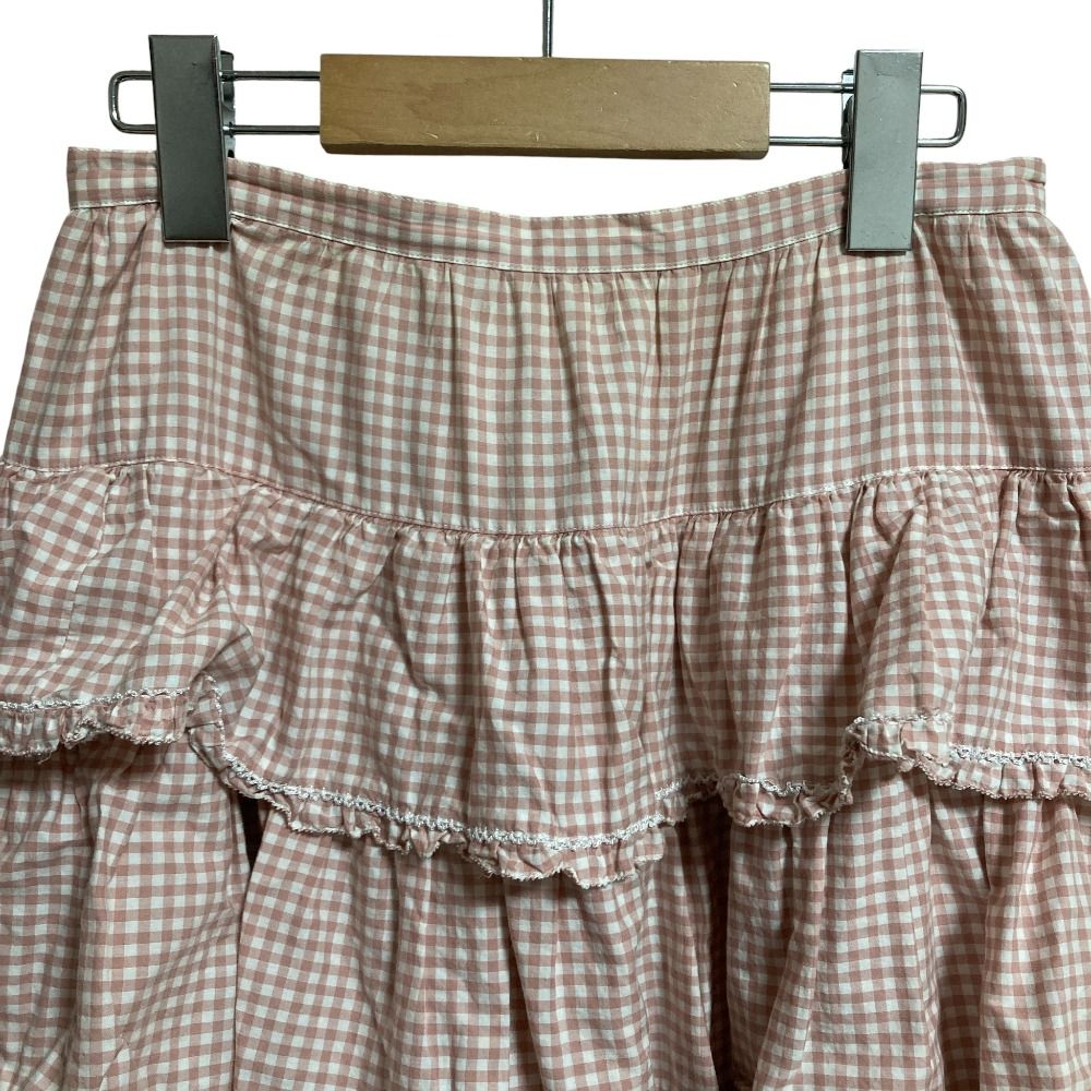 良品 WONDERFUL WORLD ワンダフルワールド チェックレースティアード