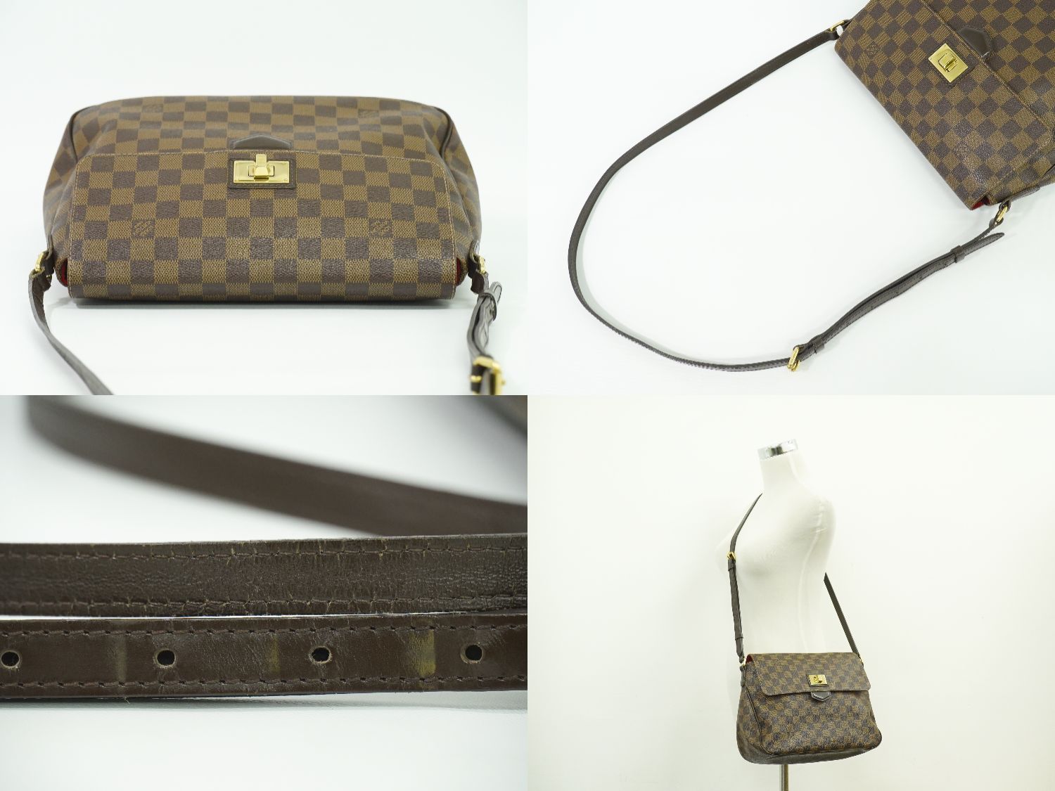 本物 ルイヴィトン LOUIS VUITTON LV ブザス ローズベリー ダミエ