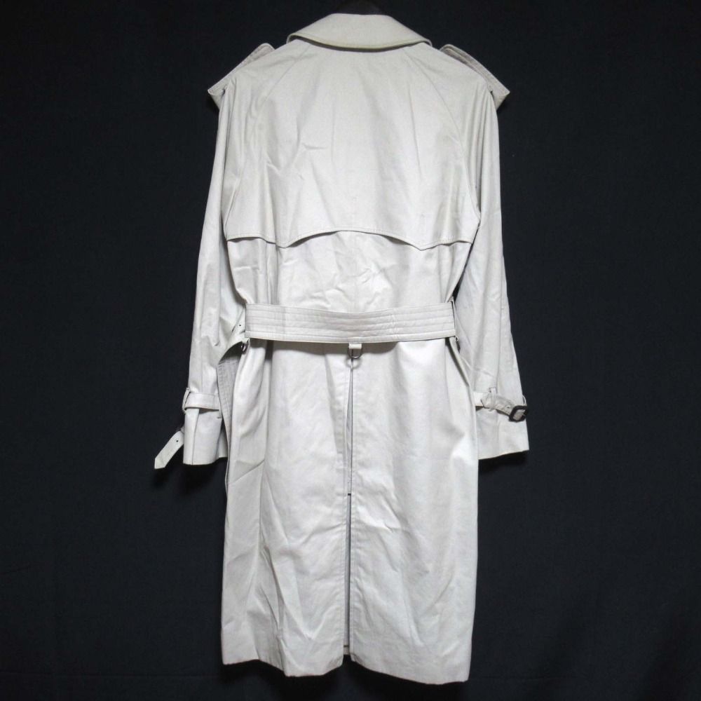 Aquascutum アクアスキュータム エストネーション別注 ダブルブレスト トレンチコート サイズ38 97cm ベージュ メンズ 古着