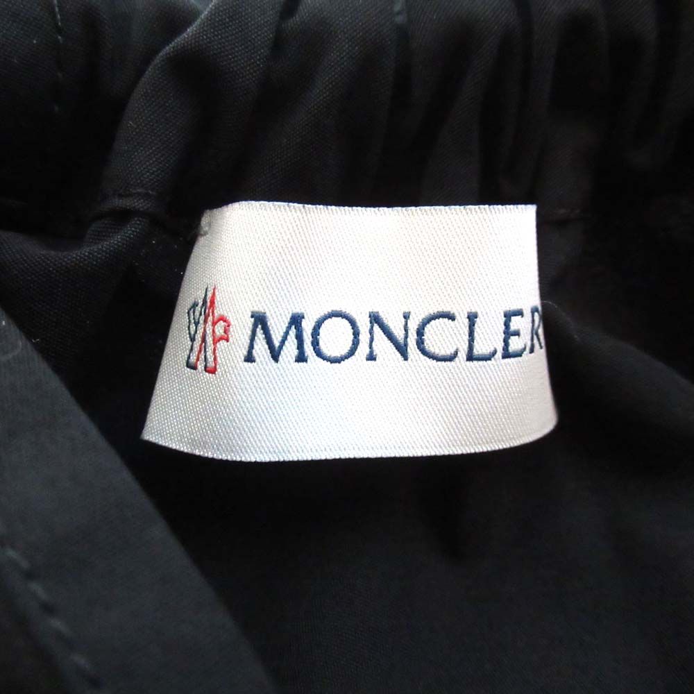  22 AW MONCLER モンクレール ABITO ルーズフィット 長袖 ロング丈 ドッキング ワンピース サイズ40 ブラック レディース 古着 長袖 七分袖 その他