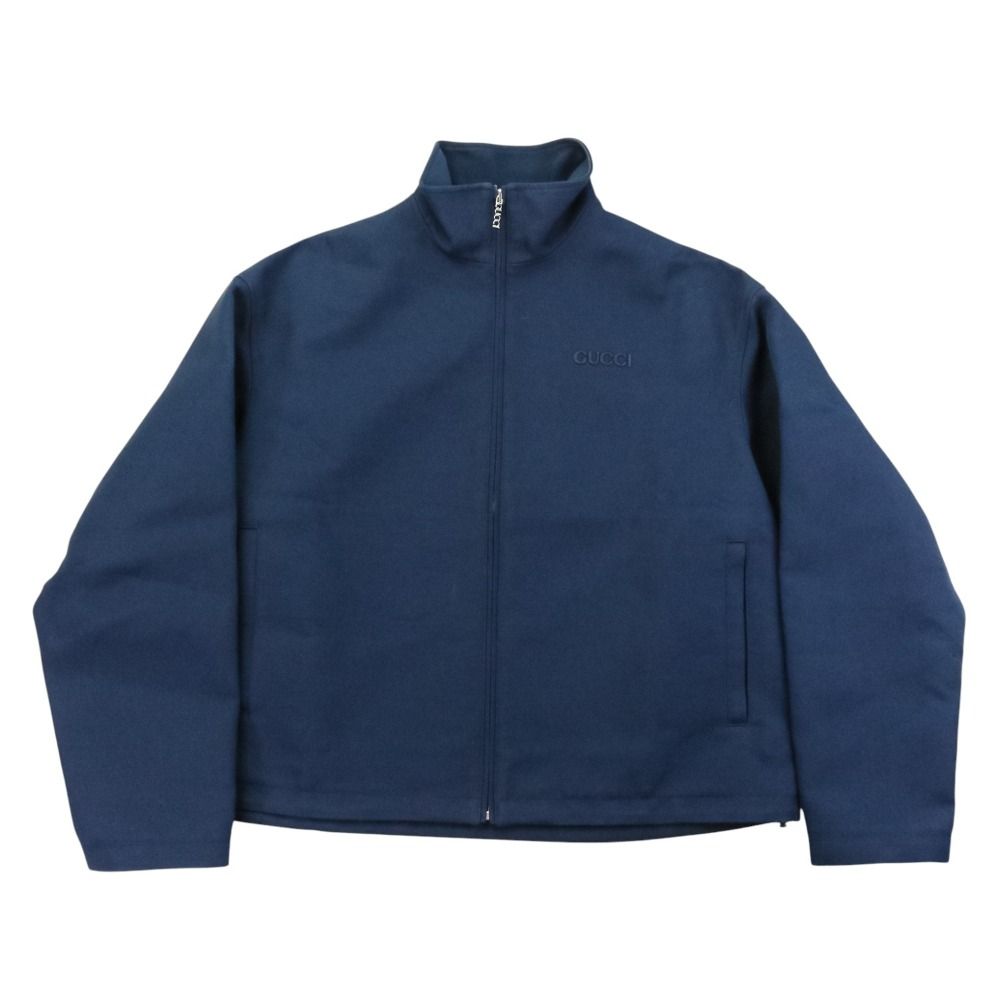 24AW GUCCI グッチ Patch Technical Wool Oversize Jacket オーバーサイズジャケット 792356 サイズ46 ネイビー メンズ 古着