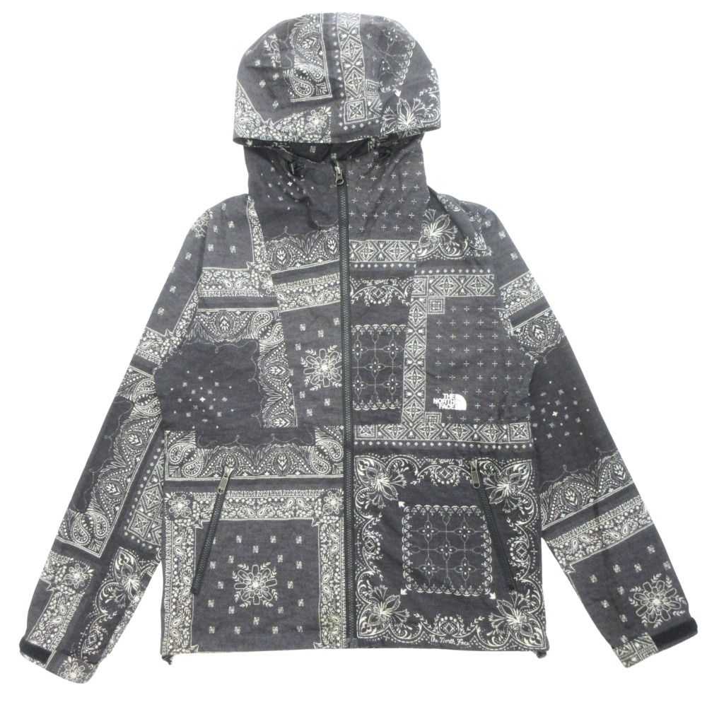 THE NORTH FACE ザノースフェイス ペイズリー柄 マウンテンパーカー ジャケット ブルゾン ロゴ 刺繍 アウトドア サイズXL メンズ 古着