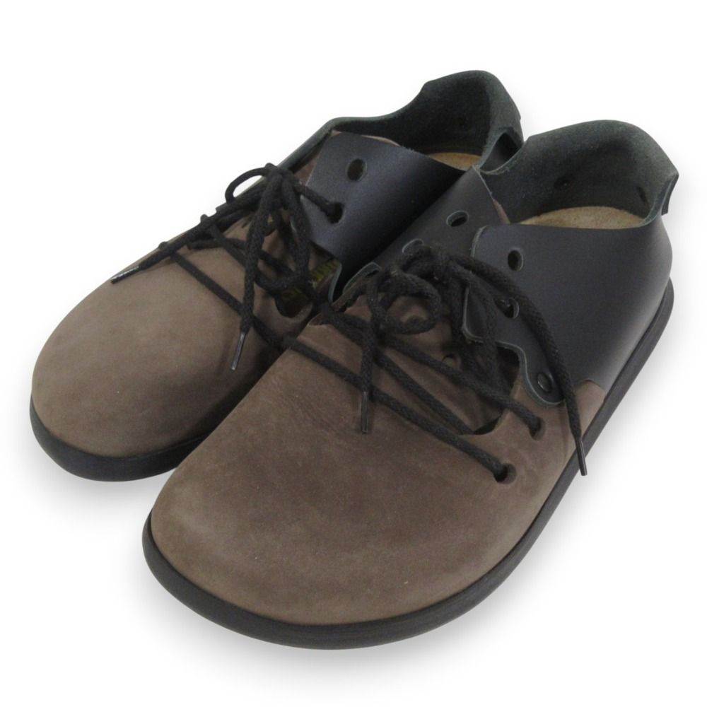 ビルケンシュトック モンタナ レースアップシューズ 23 cm ブラウン ブラック レディース 古着