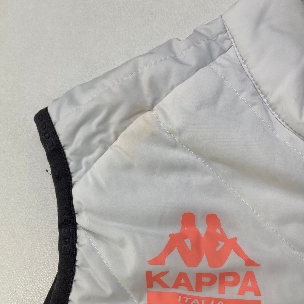 サイズ：M KAPPA GOLF カッパゴルフ 中綿ベスト ホワイト系