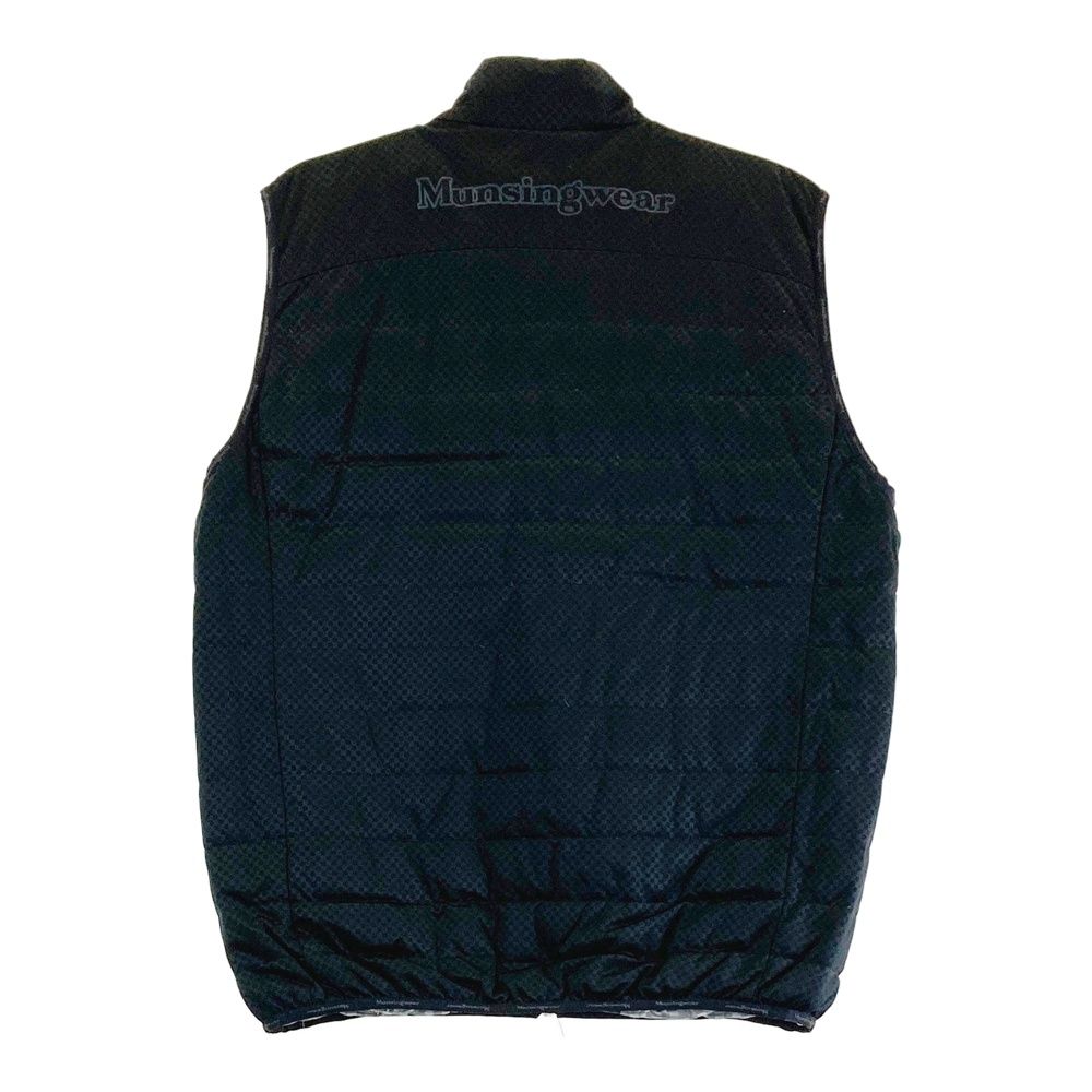 サイズ：L MUNSING WEAR マンシングウェア ダウンベスト チェック柄