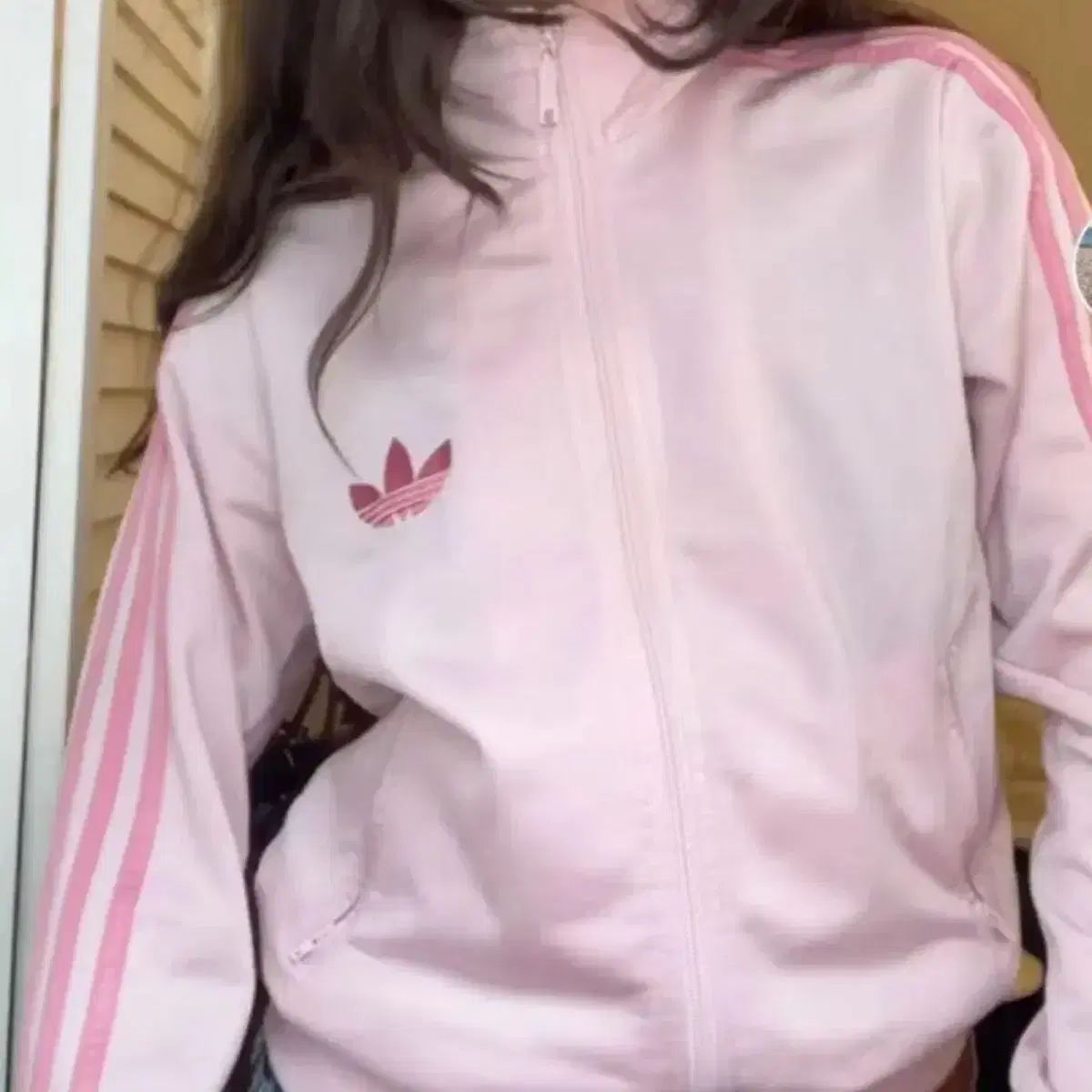 アディダス いちごミルク ピンク 旧ファイヤーバード 必須アイテム ジャージ ヴィンテージ ジャージ