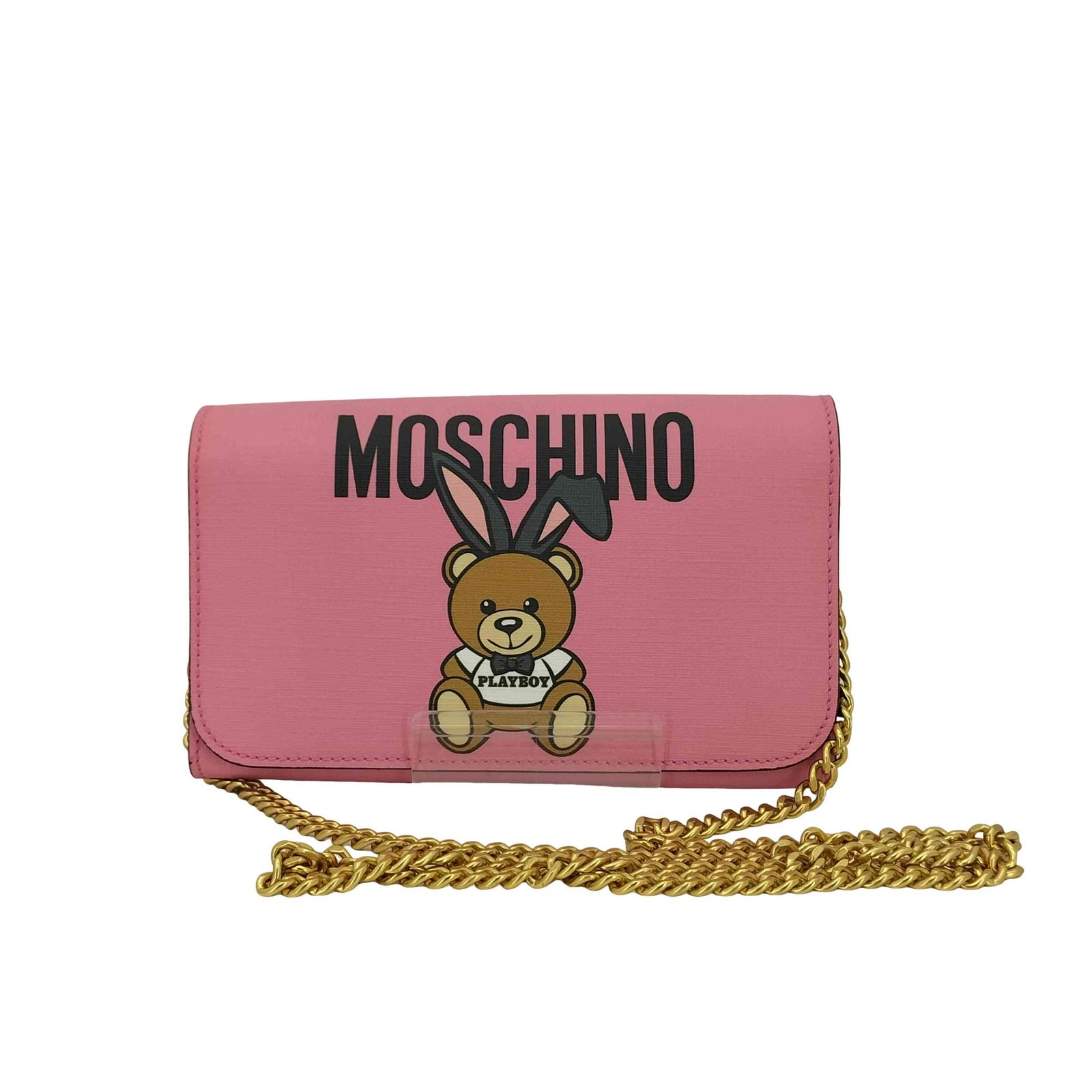 MOSCHINO(モスキーノ) チェーン ショルダー 長財布 レディース 表記無 【中古】【ブランド古着バズストア】 モスキーノ MOSCHINO チェーン ショルダー 長財布 レディース 表記無