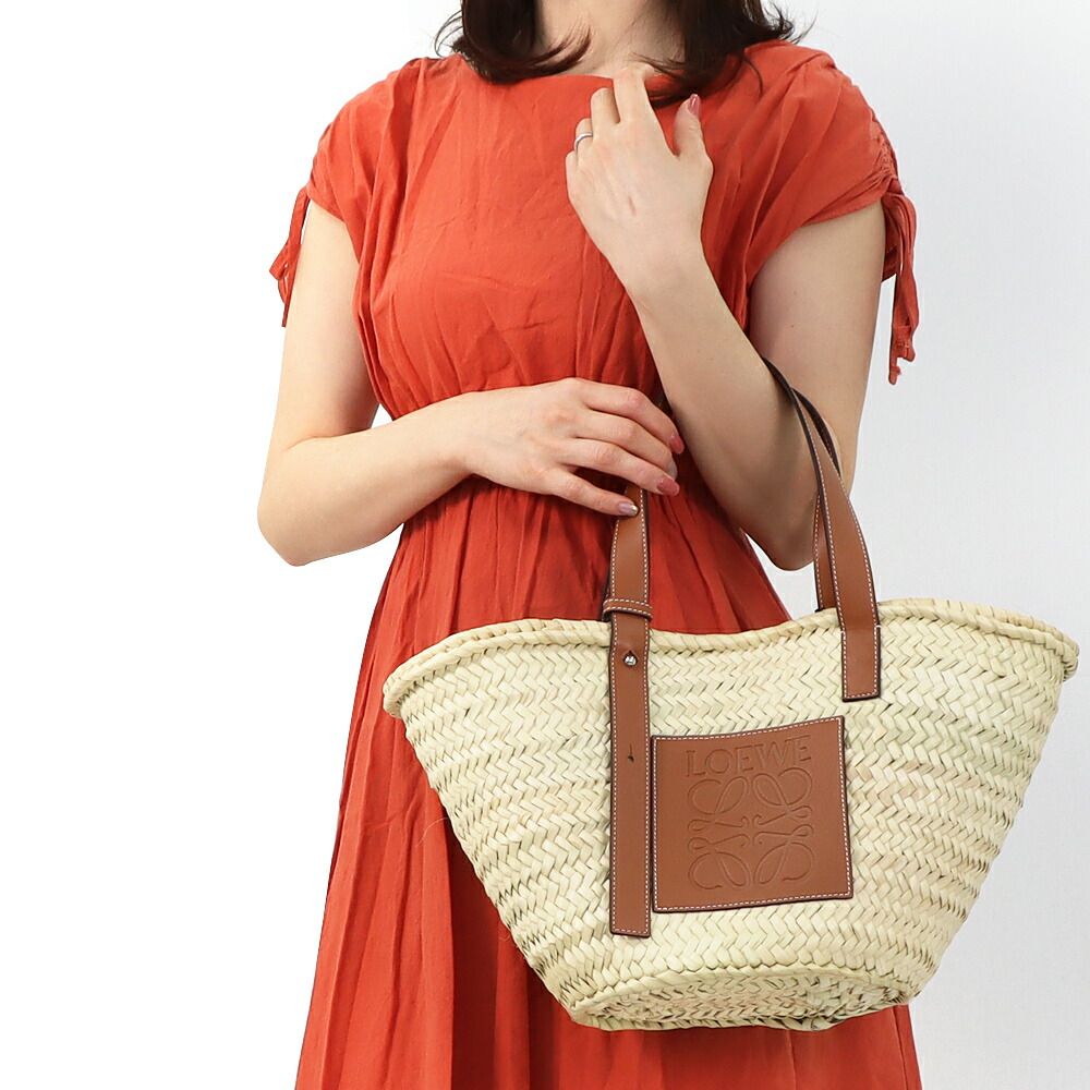 ロエベ トートバッグ かごバッグ 327 02 S92 ブラウン系 2435 NATURAL TAN LOEWE ギフト不可 お取り寄せ