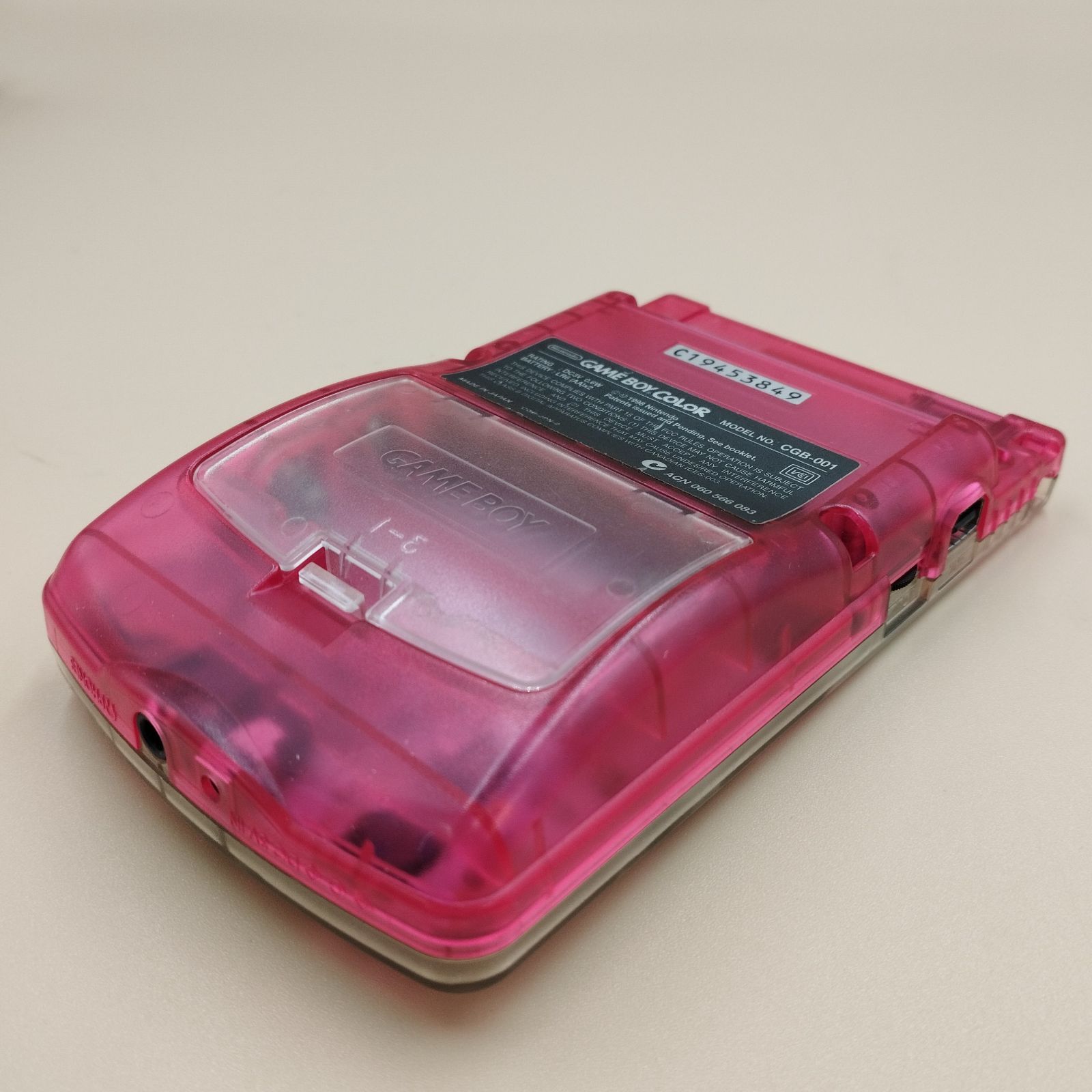  D 10671 GBC ゲームボーイ CGB 001 サクラ大戦GB 記念バージョン クリアチェリーピンク 本体(カラー) ゲームボーイ