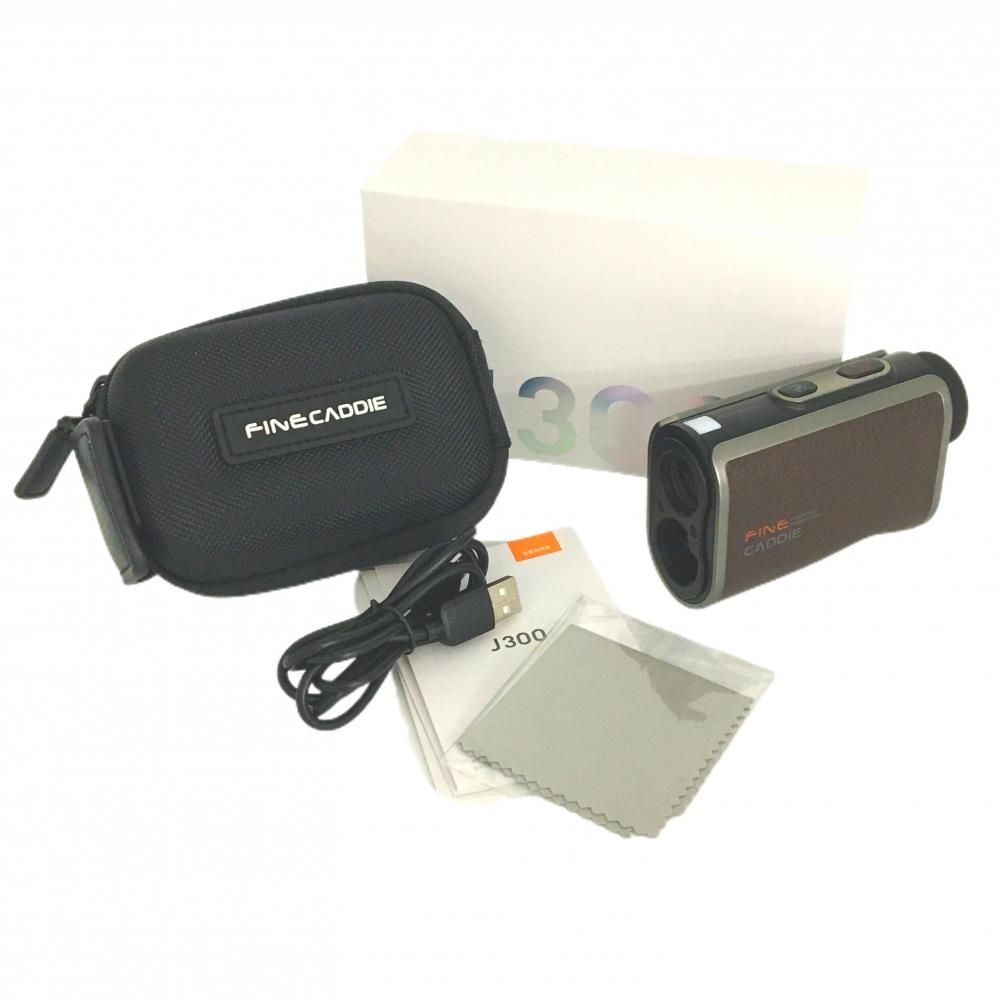 超 ファインキャディ レーザー距離計 ブラウン J300 通電 済み ケース付き ゴルフ FineCaddie