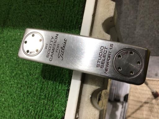 タイトリスト SCOTTY CAMERON STUDIO SELECT NEWPORT 1.5 34インチ 20g パター PT スチール フレックスその他 メンズ 男性用 右利き 右用 Dランク ゴルフクラブ
