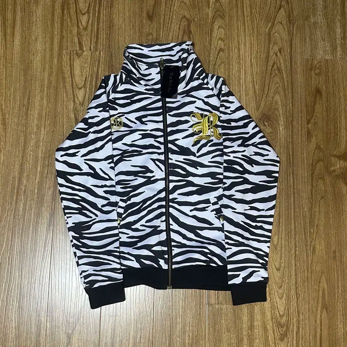 ヴィンテージ ゼブラ ジップアップ ジャケット オリエンタル ギークシック ゴシック ゴス 姉ギャル Babymetalclub
