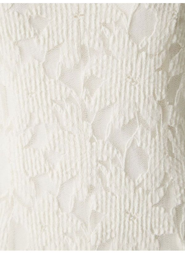 25秋冬 フラワーストレッチレースワンピース