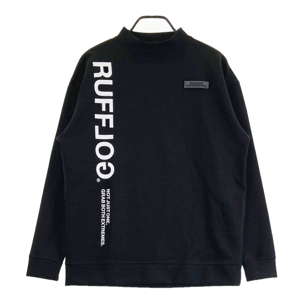 サイズ L RUFFLOG ラフロッグ モックネックスウェットトレーナー ブラック系 240101563517 ゴルフウェア メンズ ストスト