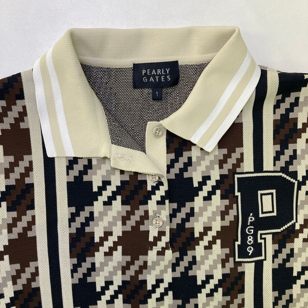  サイズ 1 PEARLY GATES パーリーゲイツ ワンピース ガンクラブチェック ベージュ系 ゴルフウェア レディース ストスト ワンピース レディースウェア