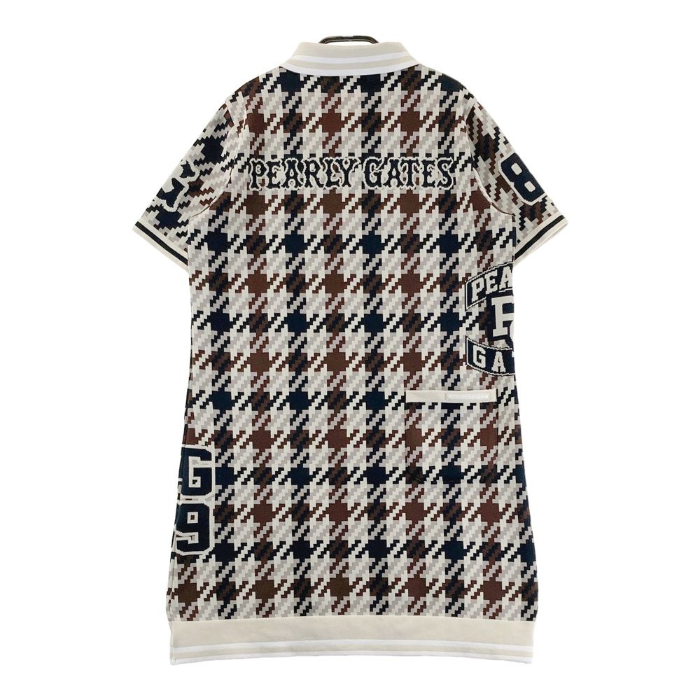 サイズ 1 PEARLY GATES パーリーゲイツ ワンピース ガンクラブチェック ベージュ系 ゴルフウェア レディース ストスト