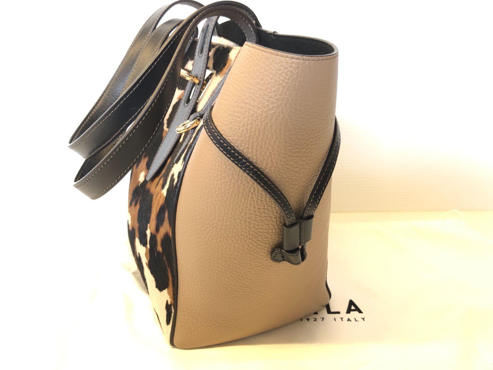  FURLA フルラ NET M 2 WAY クロスボディ ハンドバッグ トートバッグ アニマル柄 トートバッグ バッグ