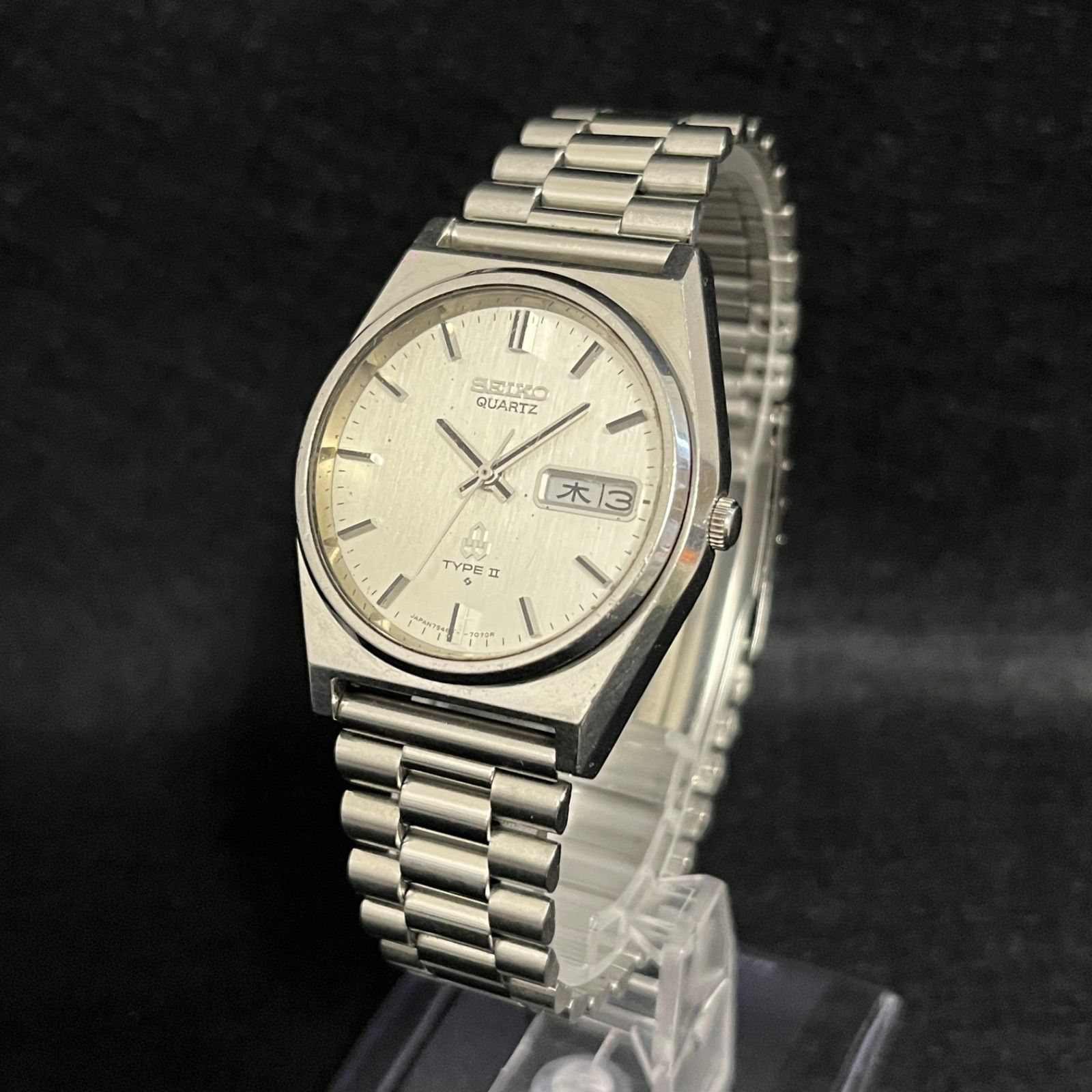 稼働品】 SEIKO セイコー TYPE II タイプ2 クォーツ 腕時計 7546-7060 
