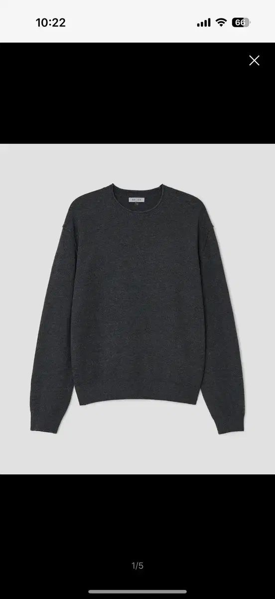 ベルリエ シティ フール オーバ セーター チャコール グレー 105