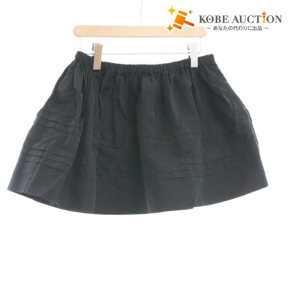 □ miu miu ミュウミュウ ミニスカート ボトムス ショート 横プリーツ