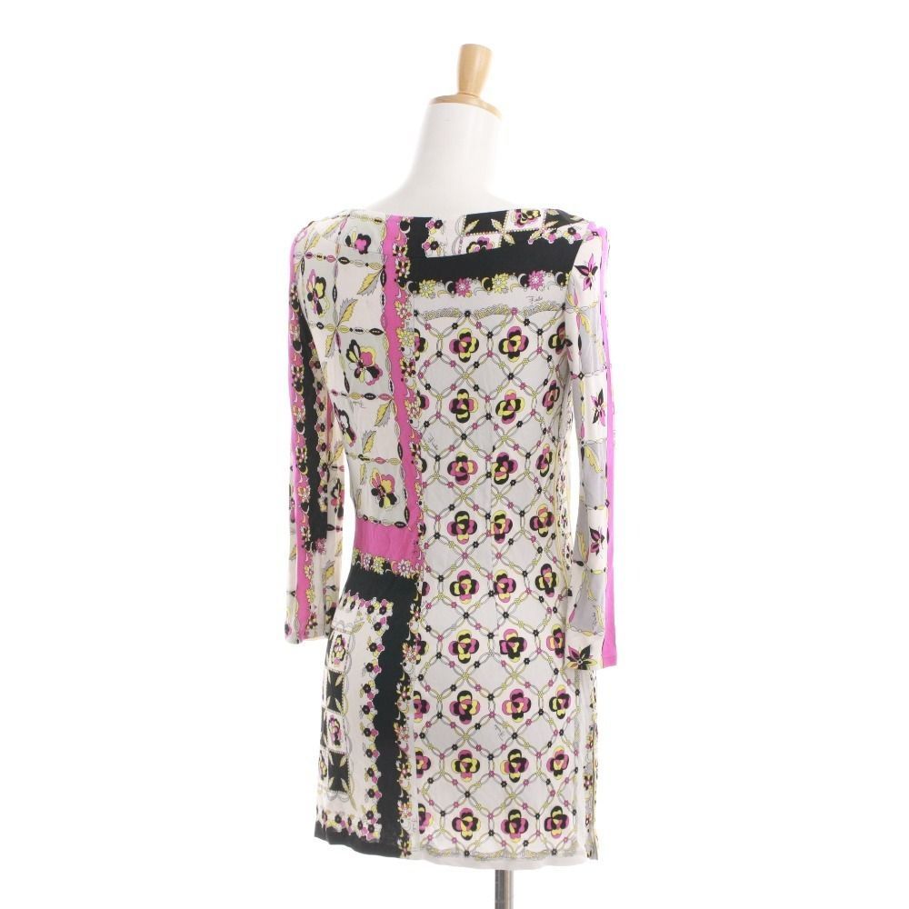 □ EMILIO PUCCI カットソー ミニワンピース 長袖 トップス 前カン 総