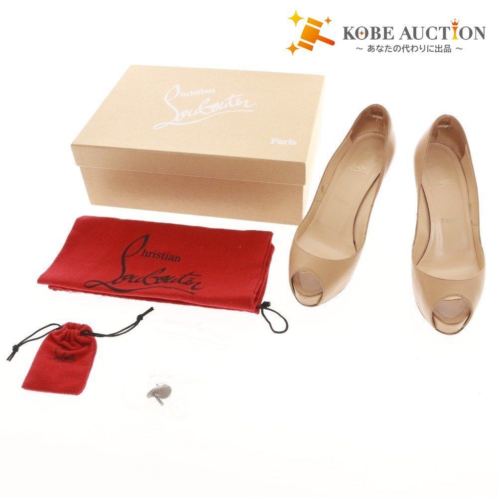 □ クリスチャンルブタン パンプス 靴 オープントゥ ハイヒール