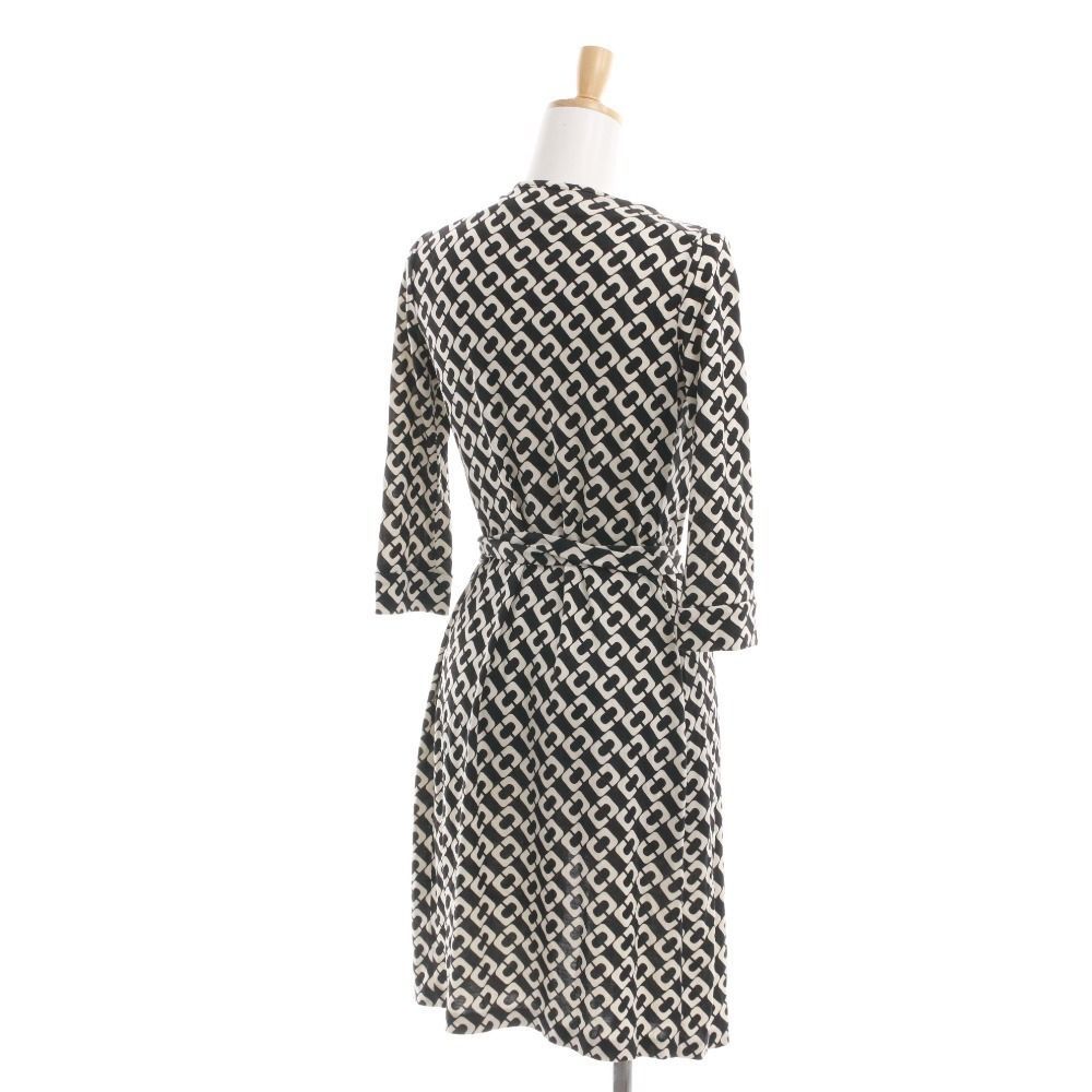 【2】DIANE ♡ ダイアン タグ付 新品 シルク ラップ ワンピース 美品】DIANEvonFURSTENBERG ラップワンピース シルク 2