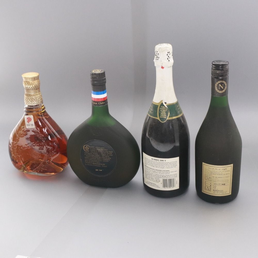 □ 酒 ブランデー アルマニャック ワイン ウイスキー 4点セット まとめ