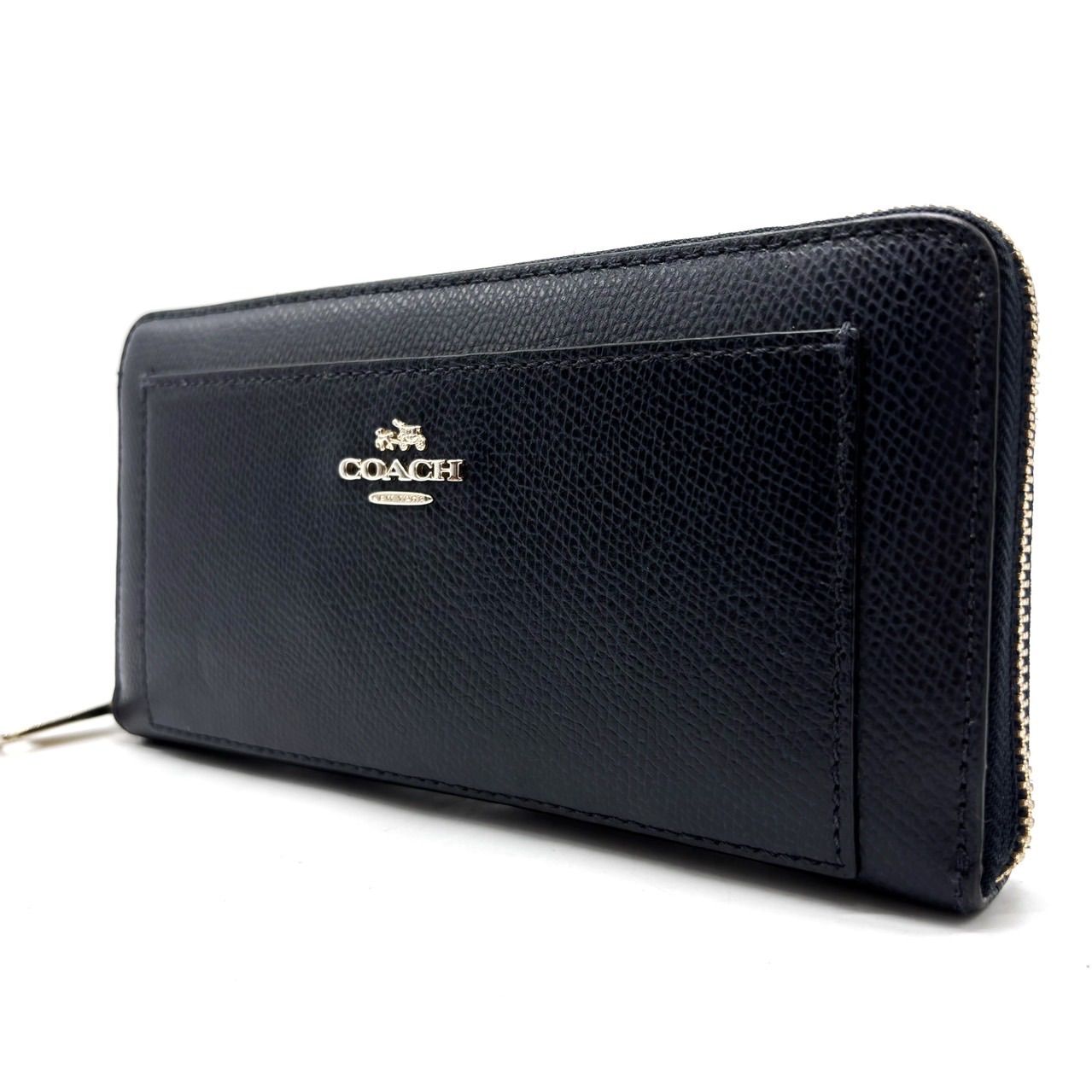 良品】 COACH 長財布 ゴールド金具 ロングウォレット ラウンド 
