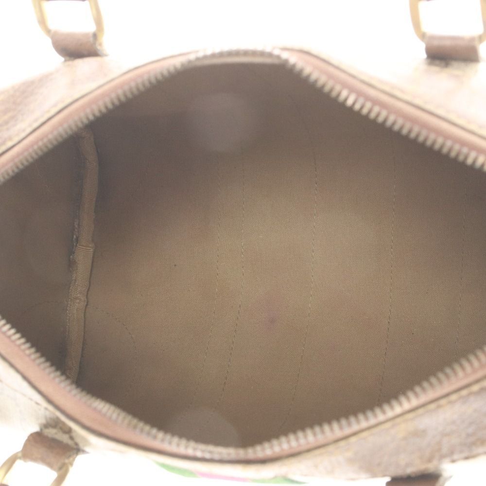 □ GUCCI グッチ オールド シェリーライン GGスプリーム ミニボストン